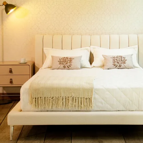 Cama Lille en Beige - Dormitorio, Uruguay | Fábrica Italiana