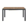 Mesa de jardin extensible Osaka - Negra en Negro - Muebles para el exterior, Uruguay | La Cueva Muebles, vista 4 de 5