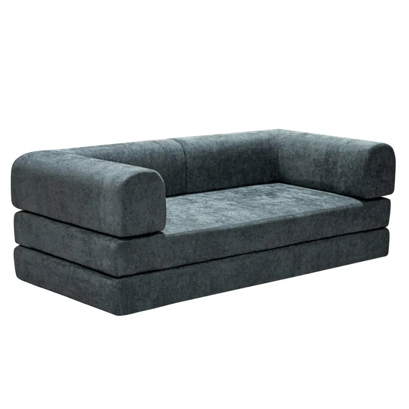 Sofa Cama Teddy - Gris Oscuro en Gris - Sillones y sofás, Uruguay | Berna home