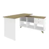 Escritorio Mdf-y-mdp Blanco Gold en BCO/NAT - Escritorios y sillas de escritorio, Uruguay | Divino, vista 2 de 7