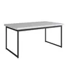 Mesa de Comedor Oxford Volakas Rectangular (Hierro Negro) 150 cm - Con Detalle - Mesas de comedor, Uruguay | Berna home, vista 1 de 4