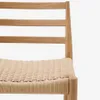 Taburete Analy respaldo madera maciza roble acabado natural y asiento cuerda 70cm FSC 100% en Madera natural - Butacas, banquetas y puffs, Uruguay | Kavehome, vista 3 de 10