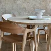 Mesa de comedor Gueridon 120 cm - Blanco en Madera natural - Mesas de comedor, Uruguay | Samic, vista 2 de 4