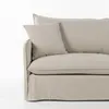 Sofá Snow con Funda - Tela Rústica - 3 cuerpos - TD5263-1636 (Capuccino) en Beige - Sillones y sofás, Uruguay | NYR, vista 4 de 5