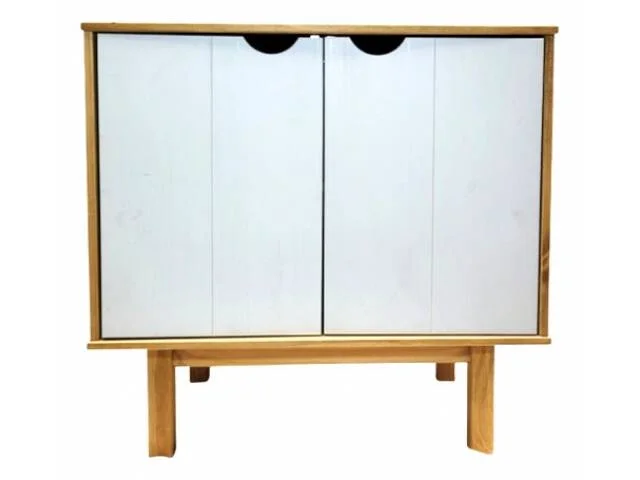 Aparador 2 P Mel/Gris Linea Nordica en Madera Maciza en Mel - Comedor, Uruguay | Que Sal Muebleria
