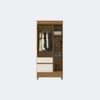 ROPERO 3P WIND - ALMENDRA OFF WHITE 32860/140 - Roperos y placares, Uruguay | Rosas Hermanos, vista 2 de 4