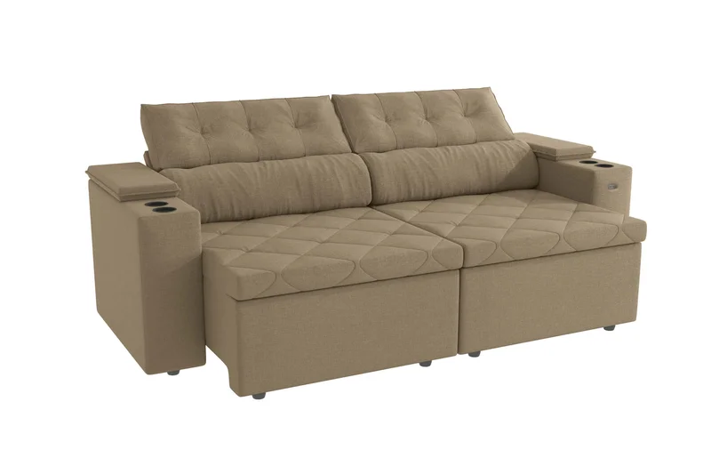 Sofa Otto 260CM - Retractil/Reclinable en Beige - Sillones y sofás, Uruguay | Balton, vista 26