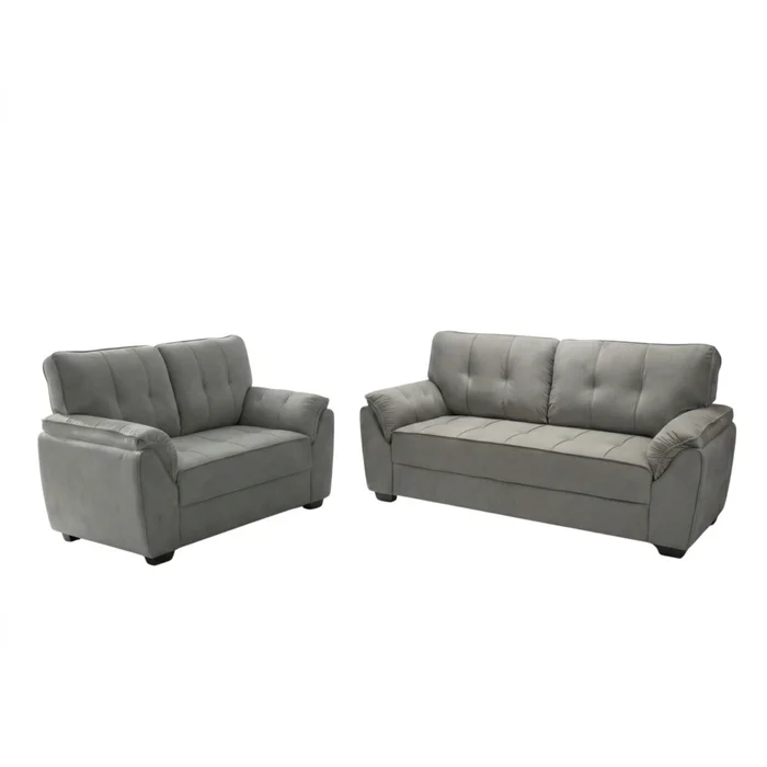 Juego De Living Sillones Sofá 2 Y 3 Cuerpos - Montana - Gris en Gris - Sillones y sofás, Uruguay | Rústico Hogar, vista 2