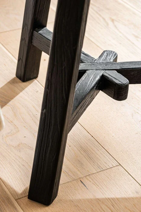 MESA AUXILIAR / BANCO OLMO BLACK - 50 CMS en Negro - Mesas de luz, Uruguay | La Iberica, vista 4
