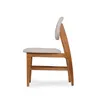Silla Cordial - Nogal - Tela Rústica - Natural 93 en Beige - Butacas, banquetas y puffs, Uruguay | NYR, vista 3 de 6