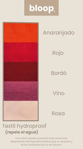 Sofá Teddy - Hydroproof (tonos rojizos) en Naranja - Sillones y sofás, Uruguay | Bloop Home, vista 6