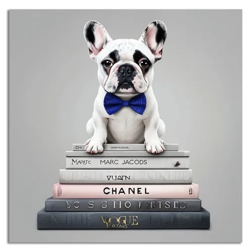 CUADRO CANVAS 40x40cm PERRO BULLDOG BLANCO 1 en Blanco - Decoración de pared, Uruguay | Decohogar