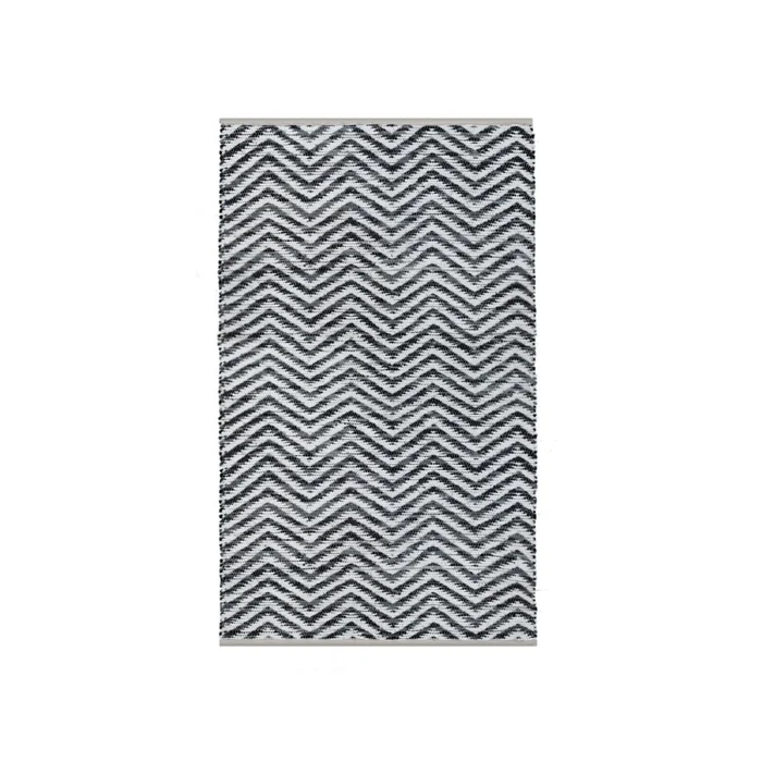ALFOMBRA ZIGZAG 152.5x244CM BLANCO/NEGRO en Multicolor - Alfombras, Uruguay | Koz