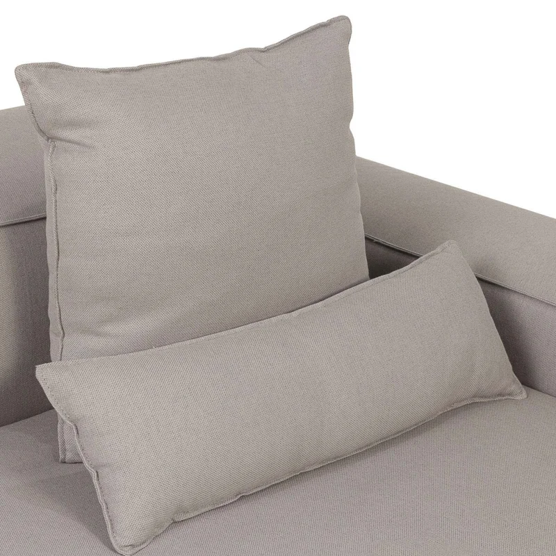 Sofá Kai 1 Cuerpo Tela Gris Modular Chaise Con Brazo Derecho en Gris - Sillones y sofás, Uruguay | Divino, vista 6