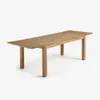 Mesa extensible Isbel - 140 (220) x 90 cm madera maciza de roble en Madera natural - Mesas de comedor, Uruguay | Kavehome, vista 8 de 9