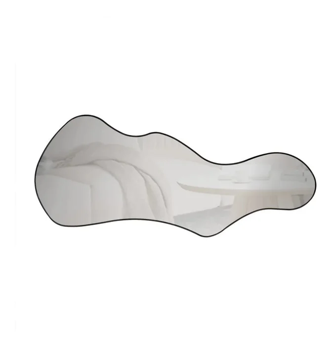Espejo Organico Marena Irregular 89cm 100% Mdf Negro Mate en Negro - Espejos, Uruguay | Balton, vista 6