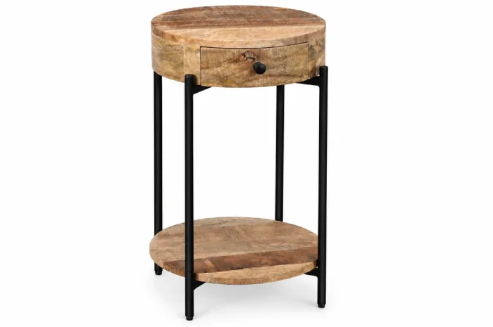 M190 Mesa Auxiliar 40x40x65 en Madera natural - Mesas de living, Uruguay | Victoriana