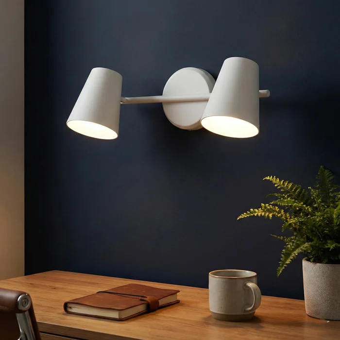 Aplique de Pared Nora Duo en Blanco - Iluminación, Uruguay | La Perla, vista 3