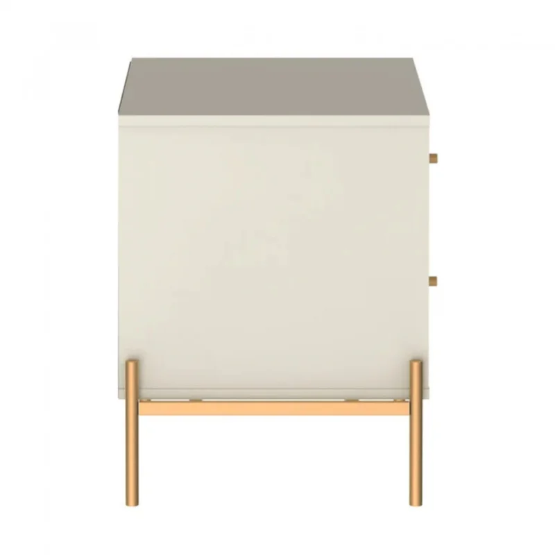 Mesa de Luz Jasper - White Gloss en Beige - Mesas de luz, Uruguay | Rústico Hogar, vista 3
