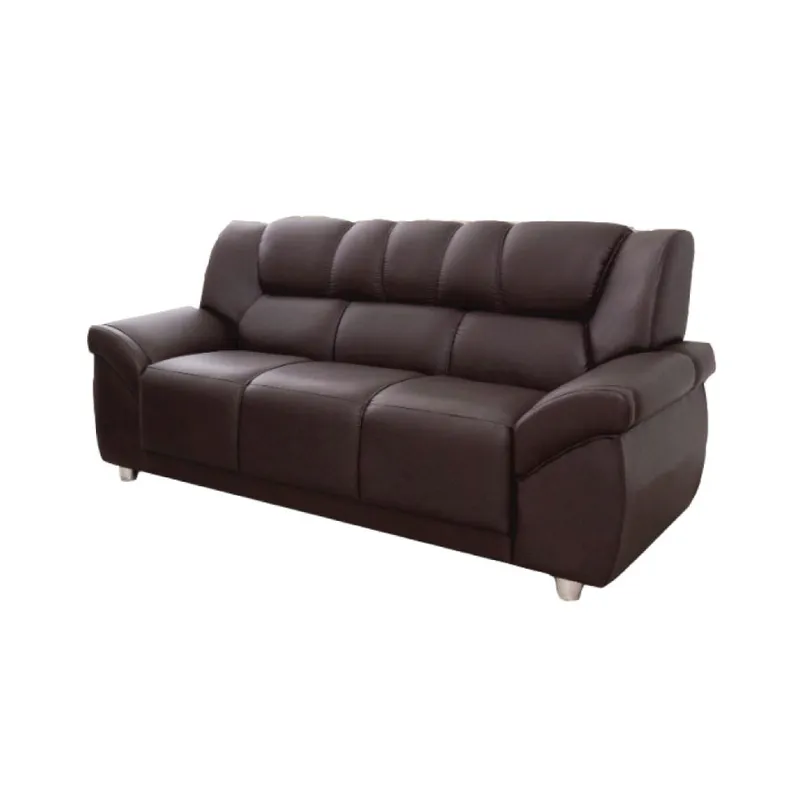 Sillon 3 Cuerpos Sofa Córdoba Pu Marrón en Marrón - Sillones y sofás, Uruguay | Soy Hogar