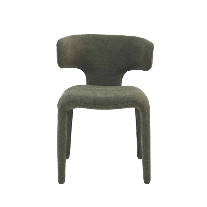 Silla De Comedor Metal-y-tela Verde Beatriz en Verde - Sillas, Uruguay | Divino, vista 3