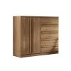 Comoda Cajonera 2 Puertas 5 Cajones 100% Mdp Dormitorio Jatoba en JATOBA - Cómodas, Uruguay | Soy Hogar, vista 3