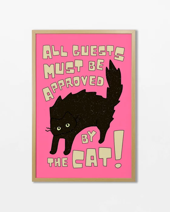 All guest must be approved by The Cat en Rosa - Láminas, Uruguay | La Cuadrería