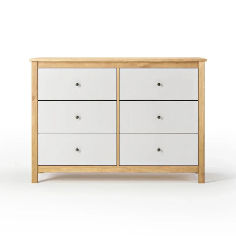 Cómoda 6 Cajones - Línea Maden - Blanco en Blanco - Cómodas, Uruguay | Ecowood, vista 3