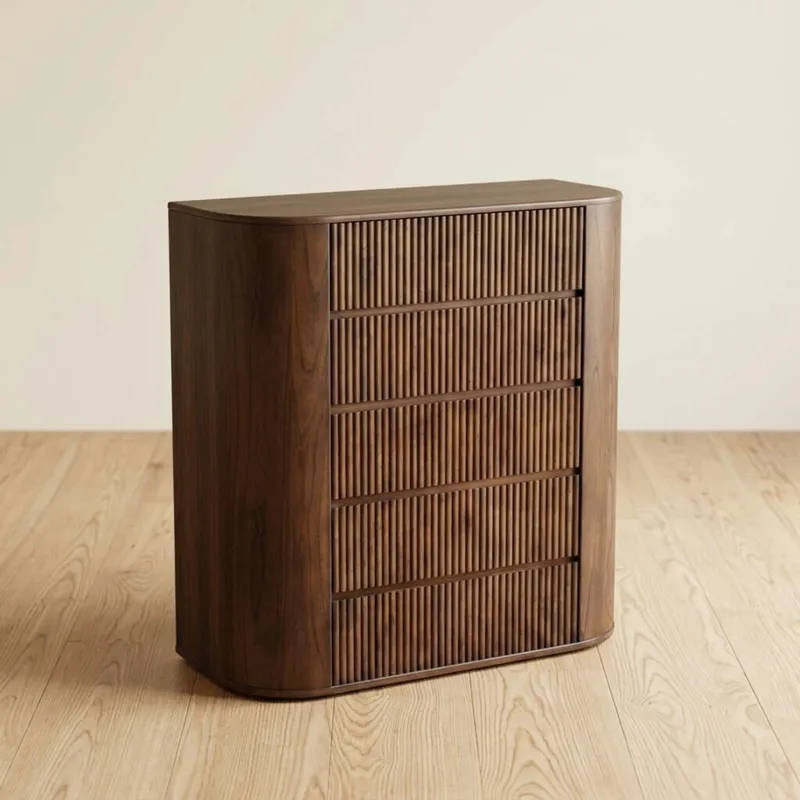 Cajonera 5 Cajones Madera Marron Southport en Marrón - Cómodas, Uruguay | Divino