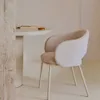 Silla Maina de chenilla beige y patas de acero con acabado beige FSC Mix Credit en Beige - Sillas, Uruguay | Kavehome, vista 2 de 10