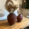 Florero metal ladrillo en Terracota - Jarrones, Uruguay | FMB, vista 1 de 2