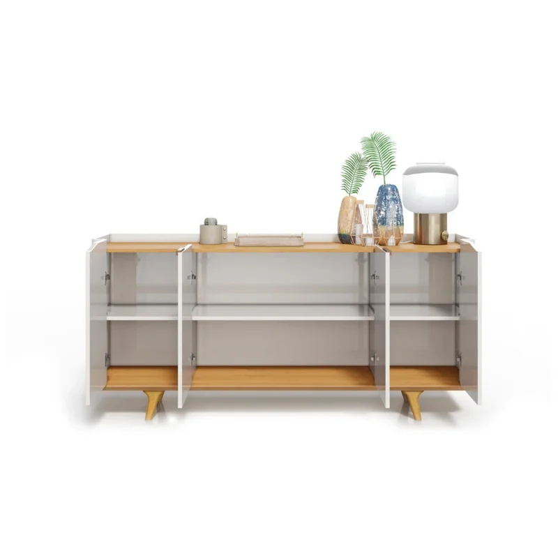 Aparador tipo Buffet 1.6 - Linea Nevada en Blanco - Mesas de arrimo, Uruguay | Ecowood, vista 3