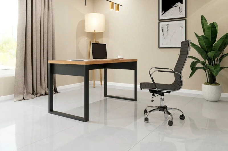Escritorio Industrial 135cm 100% MDF - Linea Factory en Multicolor - Bibliotecas, Uruguay | Balton, vista 4