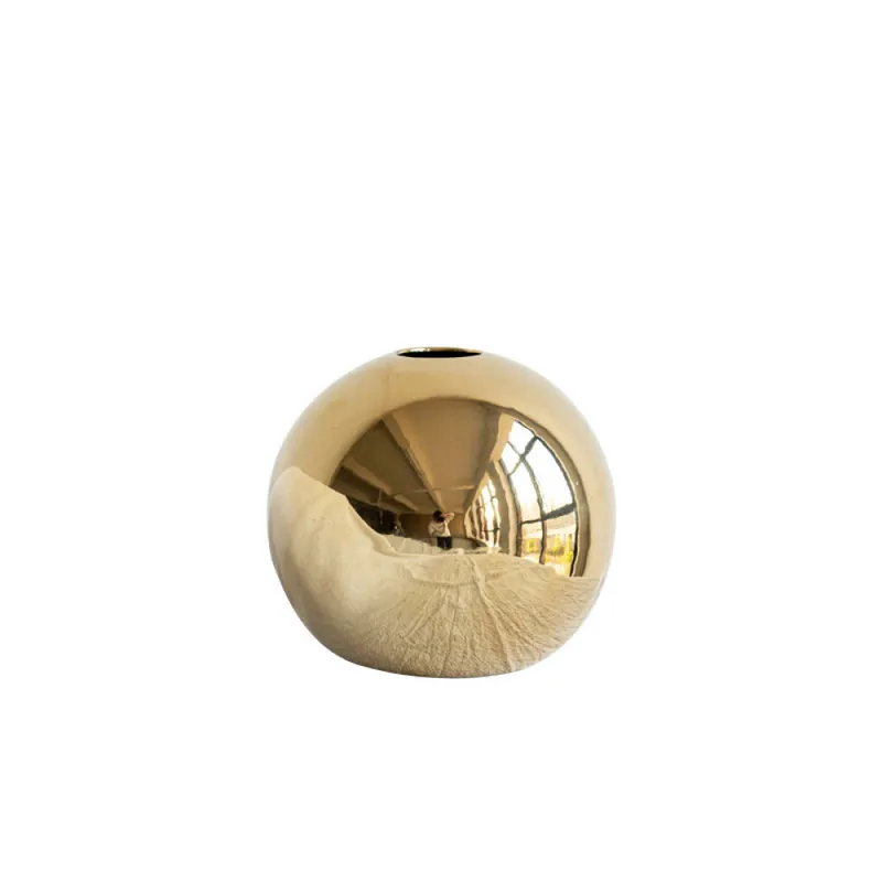 FLORERO ESFERA DORADA en Dorado - Jarrones, Uruguay | Champagne Home