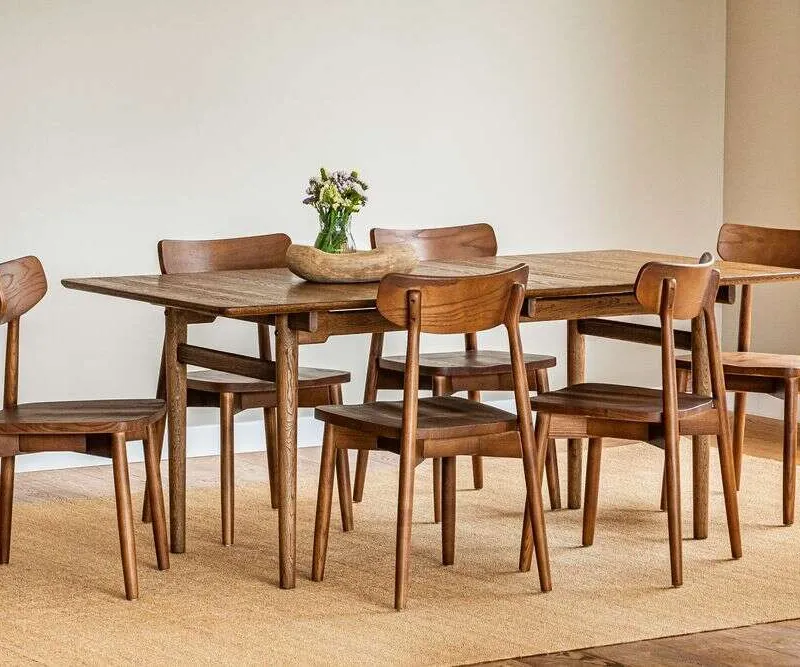 MESA COMEDOR MILANO - ROBLE - 1.90 X 0.90 MTS en Marrón - Mesas de comedor, Uruguay | La Iberica