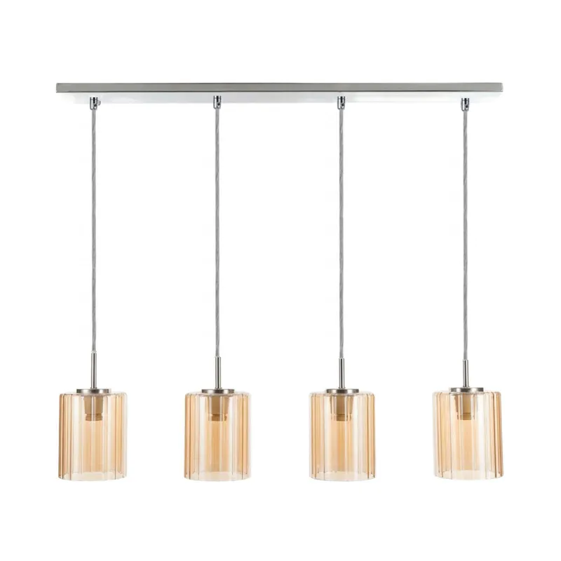 Lámpara De Techo Metal-y-vidrio Natural-beige Lp95685 en Amarillo - Lámparas colgantes, Uruguay | Divino