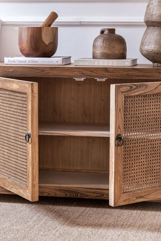 APARADOR BAJO - RACK OLMO TOSTADO - 2.10 MTS en Madera natural - Muebles para TV, Uruguay | La Iberica, vista 4