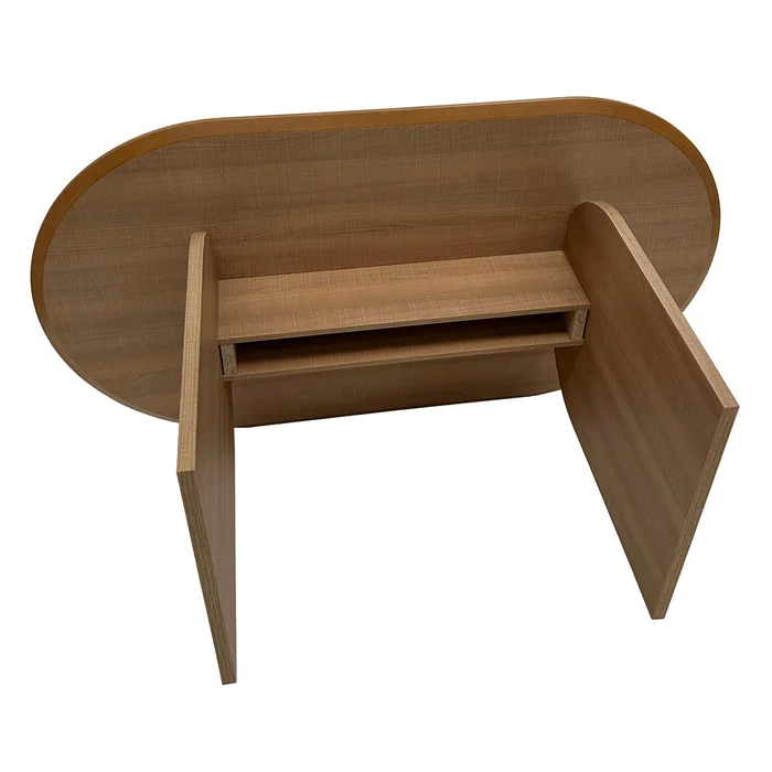 Mesa de Comedor Ovalada Arco 160 x 90 – Marrón Claro en Madera natural - Mesas de comedor, Uruguay | Berna Home, vista 12