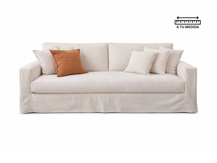 Sofá 3 cps Desenfundable 2.20m en Beige - Sillones y sofás, Uruguay | Finkel
