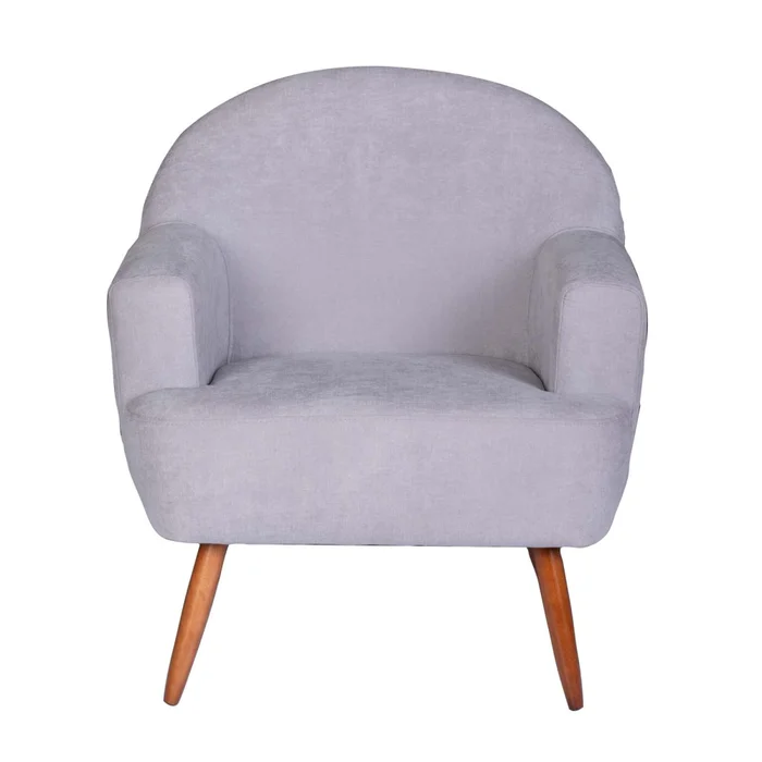 Butaca Tela-y-madera Gris Agata en Gris - Sillones y sofás, Uruguay | Divino, vista 3
