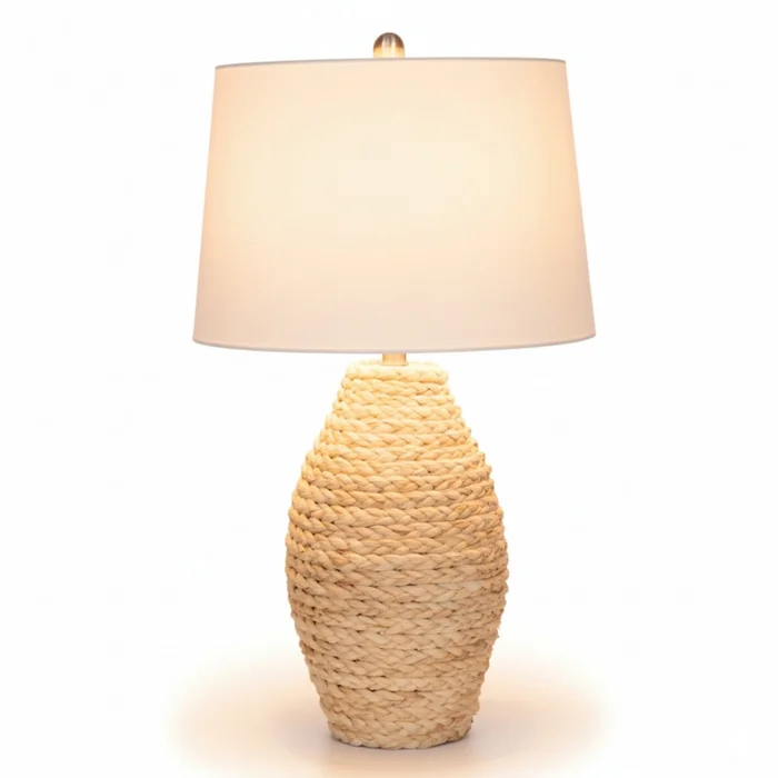 Lampara de mesa - Rattan Trenzada en Beige - Lámparas de mesa, Uruguay | Rústico Hogar, vista 2