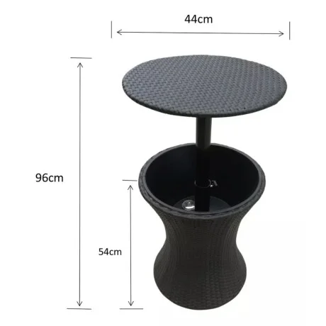 Mesa de jardin CoolBar en Negro - Muebles para el exterior, Uruguay | La Cueva Muebles, vista 17