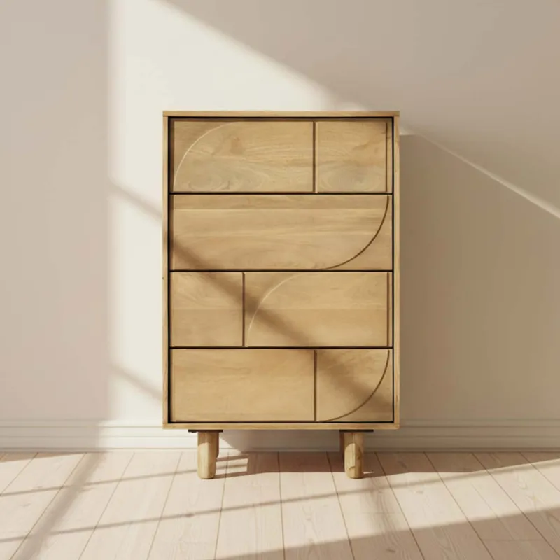 Cajonera Madera Natural-beige ángeles en Madera natural - Cómodas, Uruguay | Divino