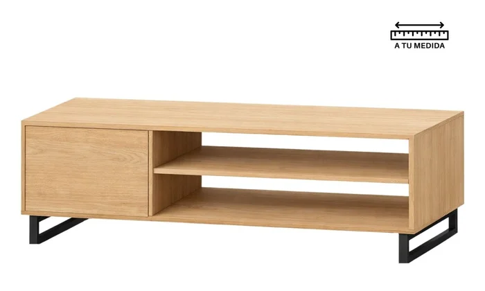 Rack AMBAY 1.35m en Madera natural, Uruguay | Finkel