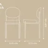 Silla Elza en Flame gelo / acero inox. Negro - Sillas, Uruguay | Casa Brava, vista 4 de 4