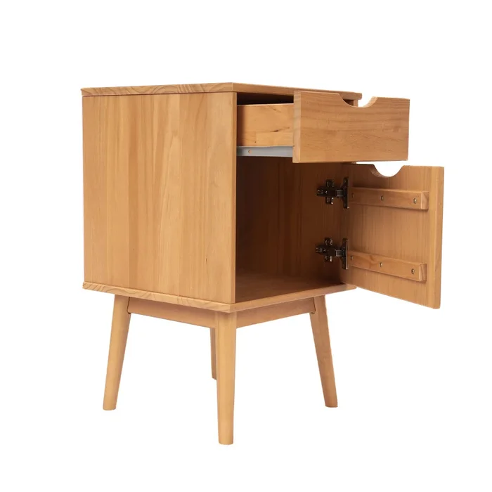 Mesa de Luz - Línea Praga- Roble en Madera natural - Mesas de luz, Uruguay | Ecowood, vista 6