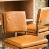 SILLA DE BAR CLUB - CUERO ITALIANO CARAMELO en Marrón - Sillas, Uruguay | La Iberica, vista 3 de 7