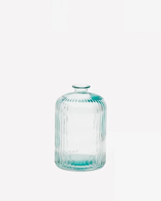 Botella Marba - grande de vidrio reciclado transparente - Jarrones, Uruguay | Kavehome