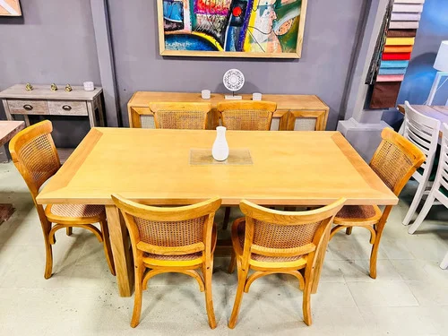 Juego De Comedor Ozark Home Mesa Mónaco 6 Sillas 180 Cm A Eleccion en Madera natural - Mesas de comedor, Uruguay | Ozark Home, vista 3
