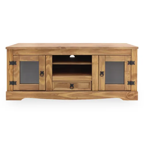 Rack L/Da Vinci en Madera natural - Muebles para TV, Uruguay | Palermo Casa Deco